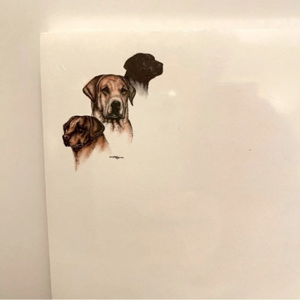 Labrador Pet Notes Writing Pads Stationery Set of 2 Pads New In Wrapper